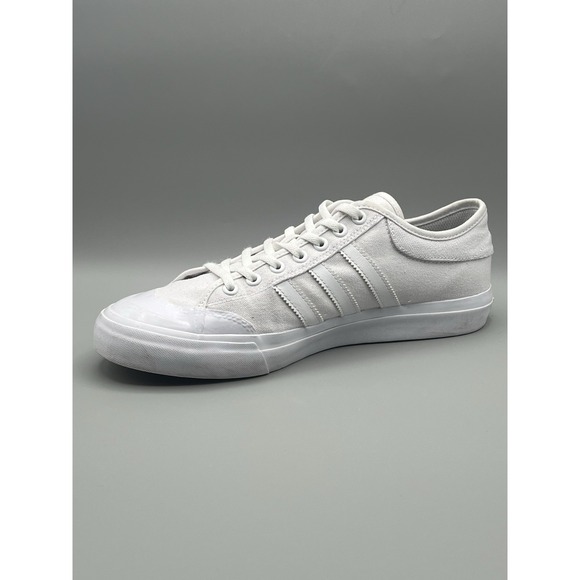 Adidas Match Court Men's Size 10 Triple White Athletic Casual Shoes Used - Picture 6 of 9